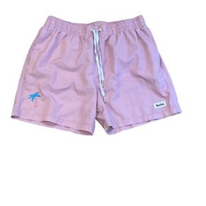 Duvin Lined Swim Shorts Pink Large